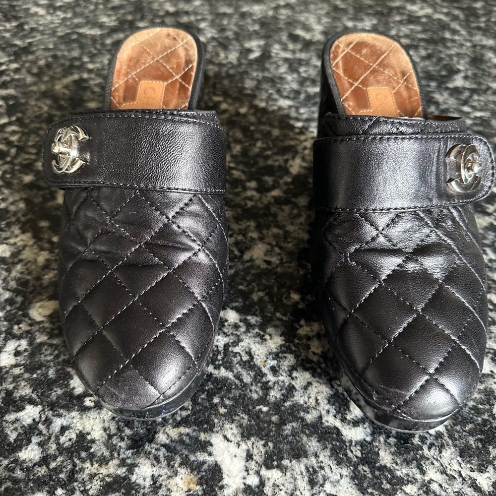 Authentic Chanel Clogs. I had people stop me to tell me how beautiful they are.